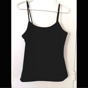 Gap Black Cami with Built In Bra Sz L EUC